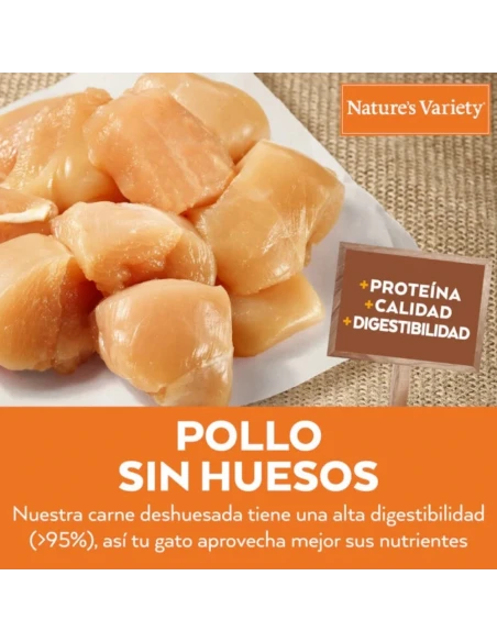 Comida para Gato Esterilizado NATURES VARIETY Healthy Grain de Pollo 3kg